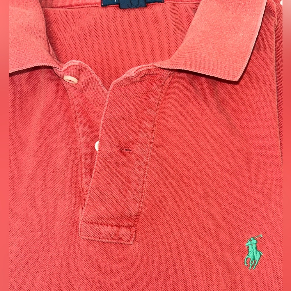 Polo Ralph Lauren‎ Vintage men’s short sleeve polo shirt muted orange size XXL - Picture 3 of 10